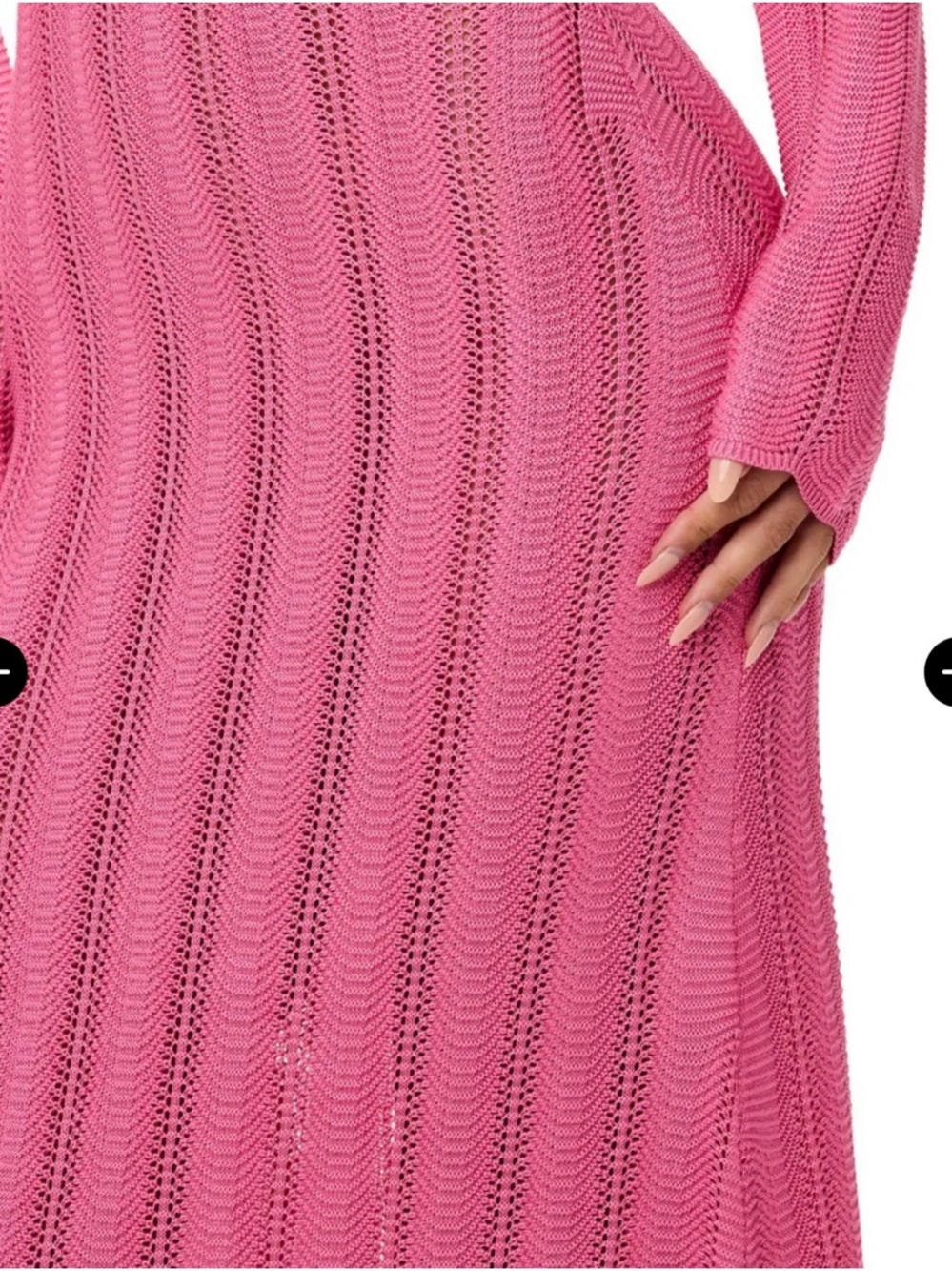 Naked Wardrobe Long Sleeve Knit Maxi Dress - Picture 3 of 11